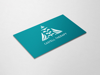 Castell Therapy Branding branding castell counselor hand drawn identity lmft logo therapist therapy