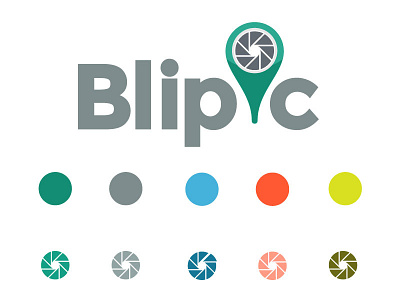 Blipic Treatment brandstyle flat logo palette