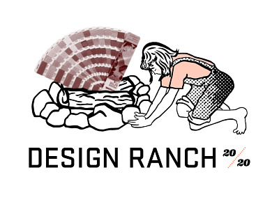 Design Ranch 2020 Identity branding design ranch 2020 digital illustration halftone identity