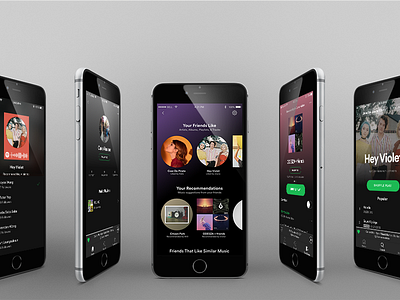 Spotify Social Feature Mobile App music player