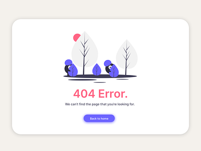 Daily UI 404 Error dailyui error 404