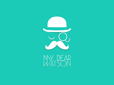Logo 'My Dear Watson' agency agency brand logo logos logotype sherlock vector watson