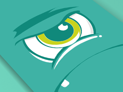 Eye angry angry character eye eyes green illustration vector
