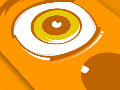Eye wow character eye eyes illustration orange vector wow