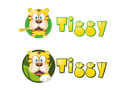 Tiggy Logo animal animals children kids logo logos tiger vector