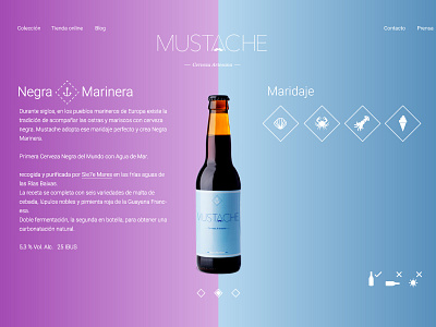 WIP 'Mustache' Beer ale beer bottle branding drink drinking food identity pale site web website