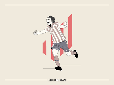 Diego Forlán book character cover football footballer forlan illustration illustrator vector