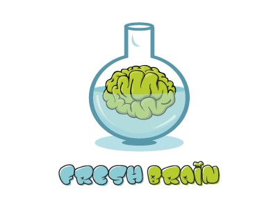 Fresh Brain logo app brain fresh game games illustration illustrator logo logos play vector