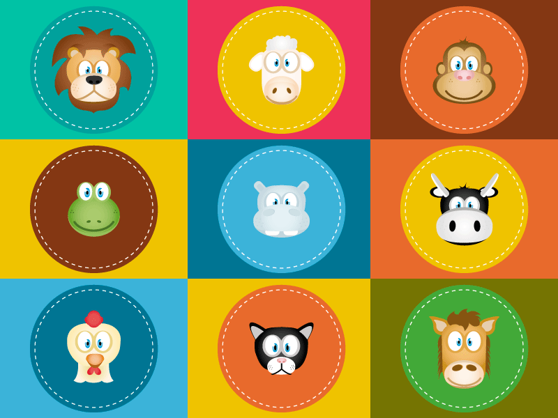 Doggy App Animals app character child children game games illustration illustrator ipad kids. learn play portrait teach vector