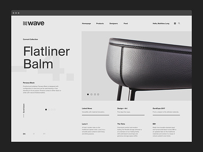 Wave user interface mockup ui design visual design