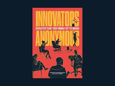 Innovators Anonymous book cover design book cover editorial studio type