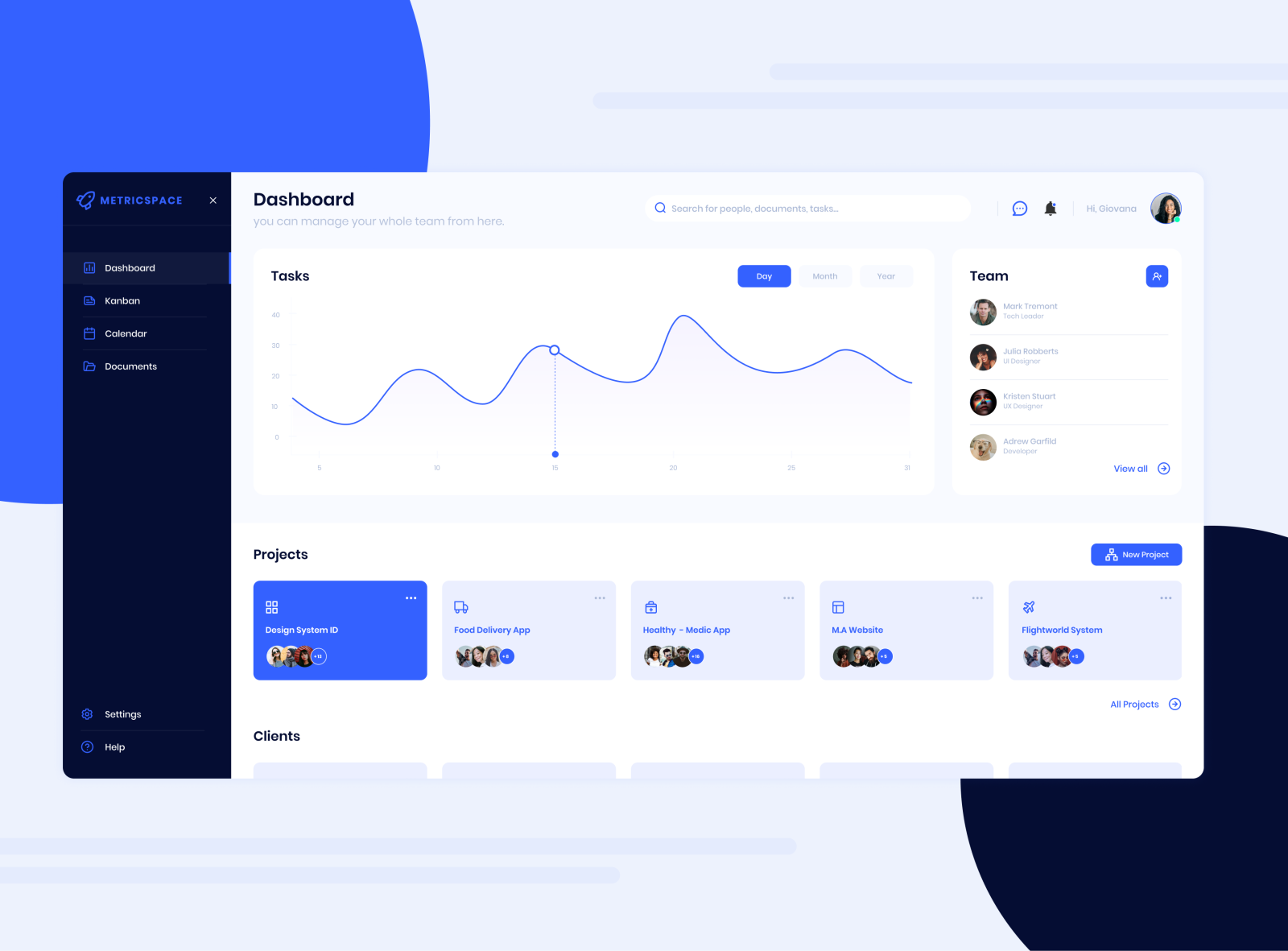 Dashboard by Giovana Schnorr on Dribbble