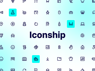 Iconship - Icon Pack branding design digital graphic design icon icon kit icon pack iconpak icons iconset iconspack interface kit pack ui user interface ux