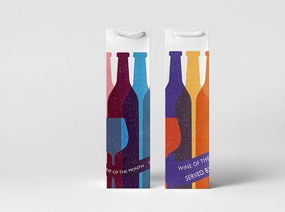 wine bags with my illustration design illustration illustrator paperbag photoshop winebag