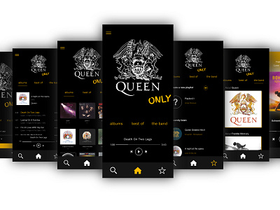 App concept for Queen lovers