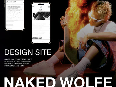 Redesign site NAKED WOLFE design digital ios mobile ui ux web