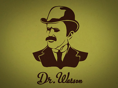 Dr. Watson Badge icon illustration vector