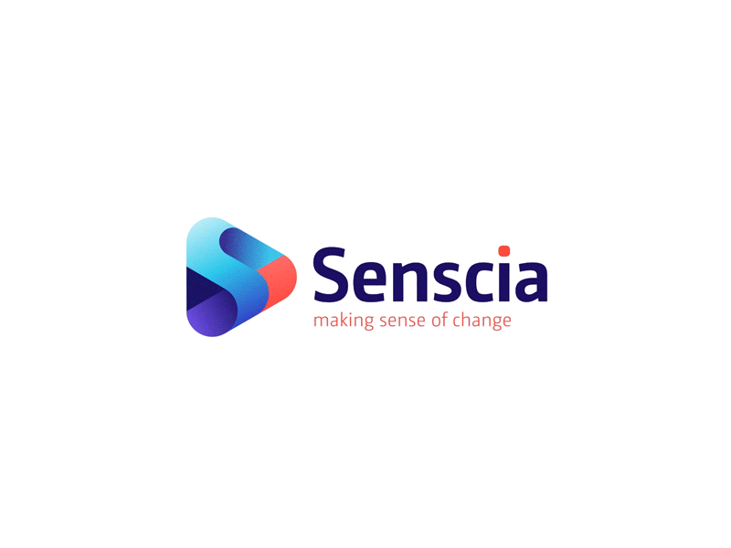 Senscia - logo animation 2d 2d animation after effects aftereffects animated animation animation design animazzio design gif graphics logo logotype motion video