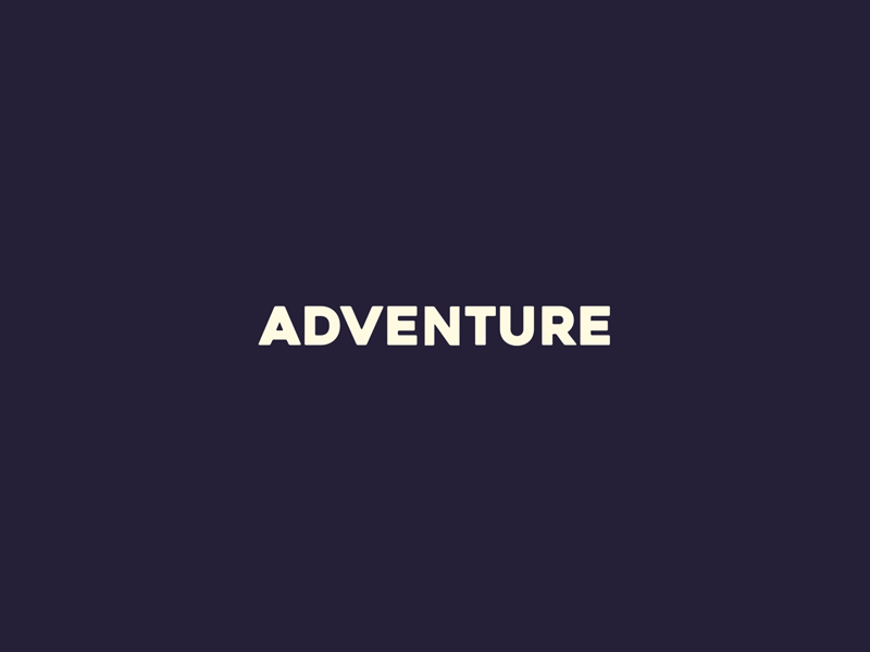 Adventure - logo animation after effects animated animation bodymovin filming gif json logo lottie motion design shooting studio studio logo video web