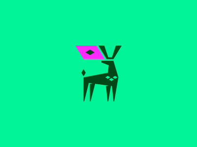 deer flag branding creative deer design emblem flag food forest forex horn illustration logo mark vector