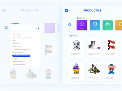 Hasbro productos category app design ipad minimal product design products selector toys ui ui design uxdesign webdesign