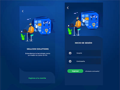 Login Sellcom App design login ui design ux