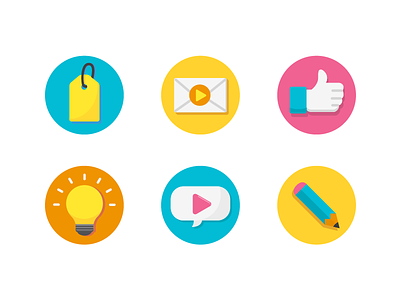 Icons flat icons material design vector