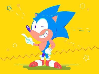 Welcome back, Sonic fanart sega sonic sonic mania vector videogames