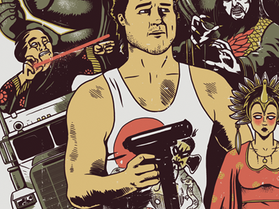 Big Trouble - Comp big trouble in little china derek deal illustration movie the black axe