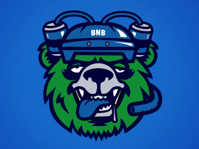 Bad News Beers bear beer derek deal drunk hockey logo mascot sports