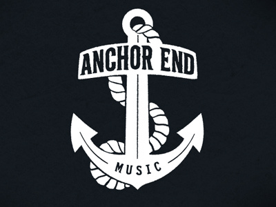 Anchor End Logo anchor branding derek deal identity logo music the black axe