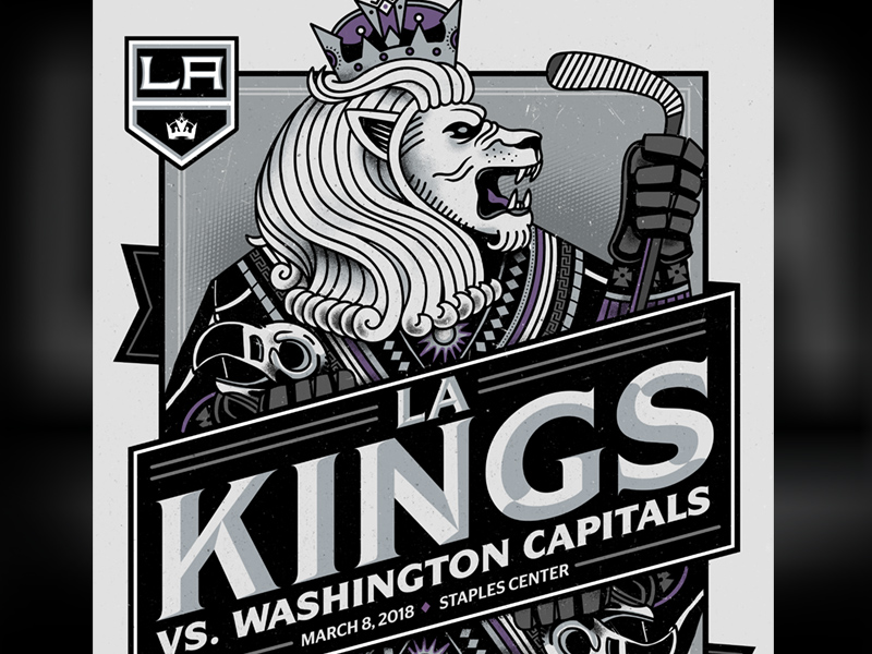 LA Kings Giveaway Poster by derek deal on Dribbble