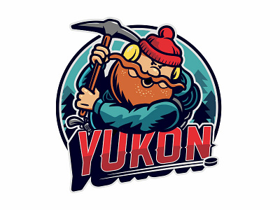 Team Yukon bass branding cornelius hockey illustration logo prospector ranking reindeer rudolph sports yukon