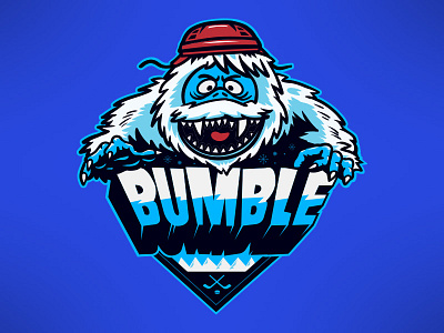 Team Bumble bass branding bumble hockey illustration jersey logo rankin reindeer rudolph snow monster sports sports logo yeti