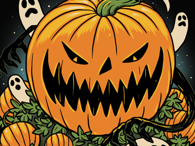 It's Halloween Yall halloween illustration pumpkin