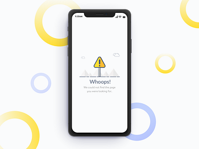 iphone x error message page