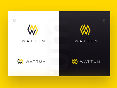 WATTUM Logotype bitcoin blockchain branding capital design graphicdesign graphicdesigner identity logo logodesign mine