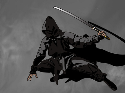 Ninja design graphic design illustration illustration art