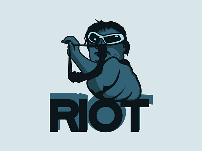 riot branding design graphic design illustration illustration art logo