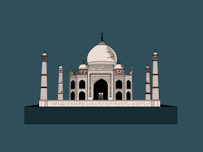 Taj Mahal design graphic design illustration illustration art