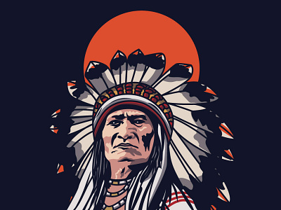 Sitting Bull design graphic design illustration illustration art