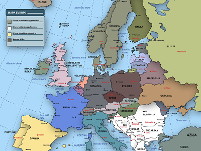 map of europe design graphic design illustration