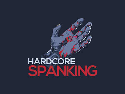 hardcore spanking design graphic design illustration logo