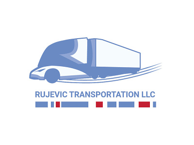 Rujevic Transportation Logo design graphic design illustration illustration art logo