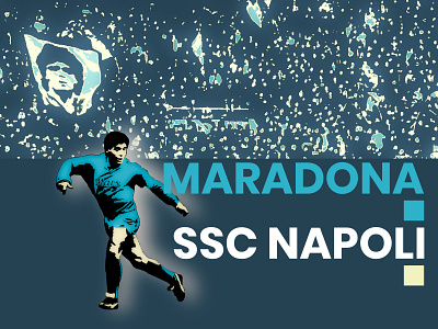 Maradona Napoli football graphic design illustration maradona napoli
