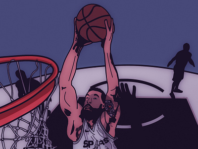 Joffrey Lauvergne basketball graphicdesign graphicdesigns illustration joffrey lauvergne partizan