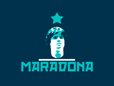 Diego Maradona design football legend graphic design illustration maradona