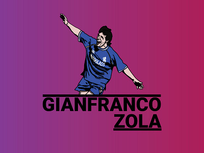 Gianfranco Zola design graphic design illustration illustration art