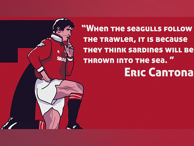 Eric Cantona design football football legend graphic design illustration illustration art