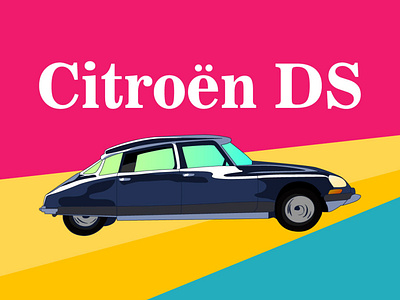 Citroen DS design graphic design illustration illustration art